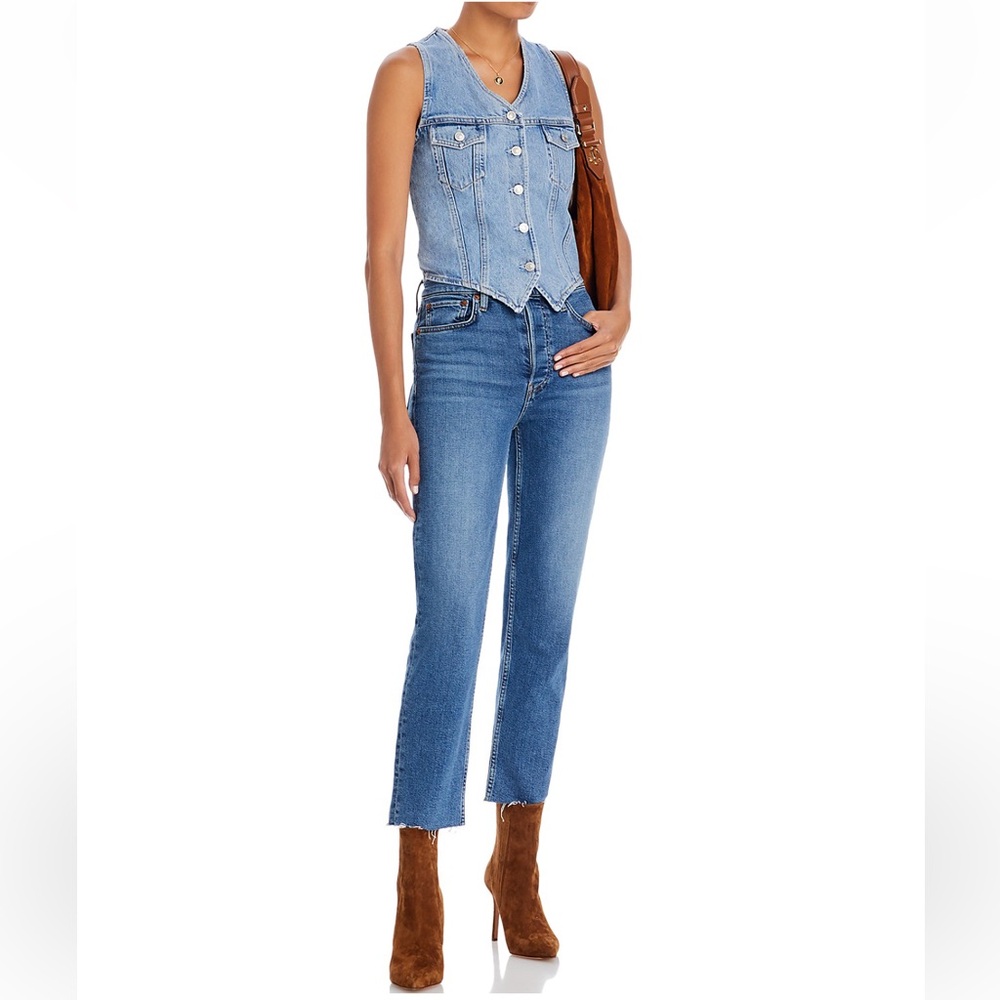 BNWT Re/Done 70s ultra high rise stove pipe jeans